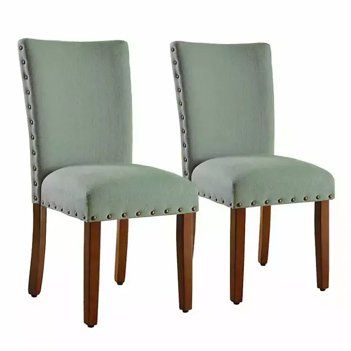 Clearance Kirklands Home Seafoam Parsons Chairs, Set of 2 Green