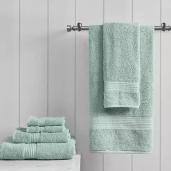 Outlet Kirklands Home Seafoam Organic Cotton 6-pc. Towel Set Blue