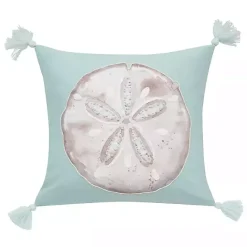 Hot Kirklands Home Seaglass Sand Dollar Pillow