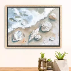 Hot Kirklands Home Seashells by the Seashore Framed Canvas Art Print