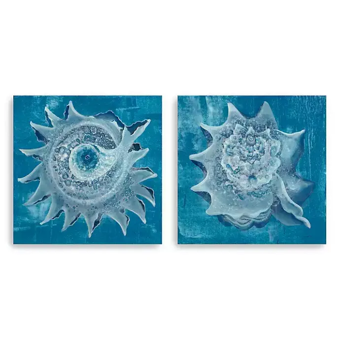 Kirklands Home Seashore Canvas Art Prints, Set of 2 Blue