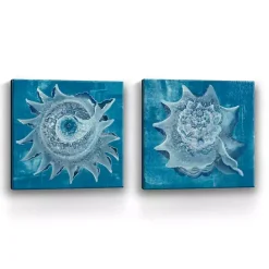 Kirklands Home Seashore Canvas Art Prints, Set of 2 Blue