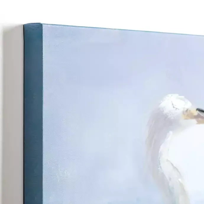 Kirklands Home Seaside Egret Canvas Art Prints, Set of 2