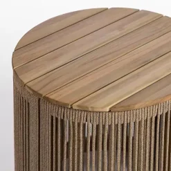 Best Kirklands Home Seaside Outdoor Accent Table Brown