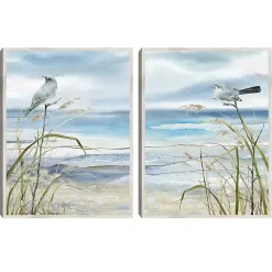 Outlet Kirklands Home Seaside Rest Framed Canvas Art Prints, Set of 2 Blue