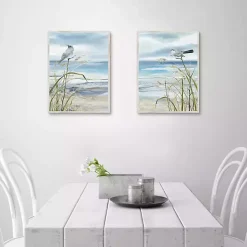 Outlet Kirklands Home Seaside Rest Framed Canvas Art Prints, Set of 2 Blue
