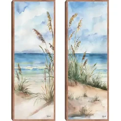 Clearance Kirklands Home Seaview Panel I & II 2-pc. Canvas Art Print Set Blue