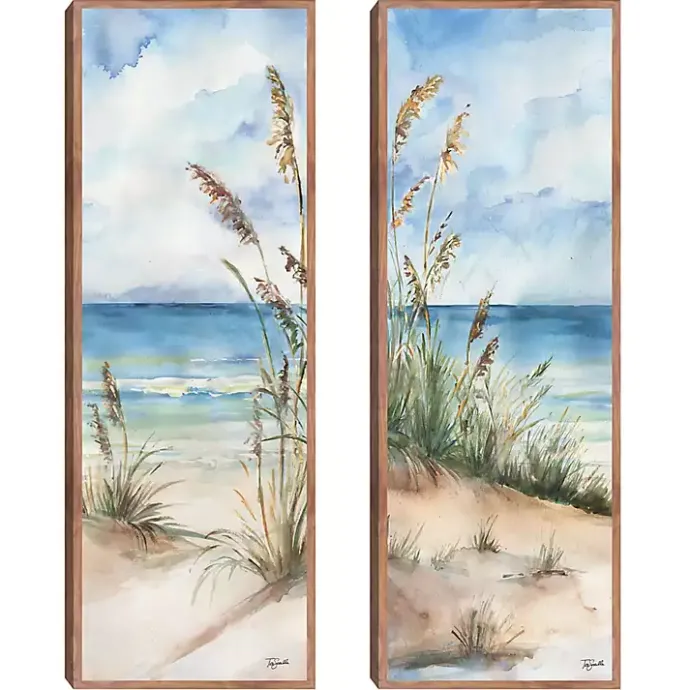 Clearance Kirklands Home Seaview Panel I & II 2-pc. Canvas Art Print Set Blue