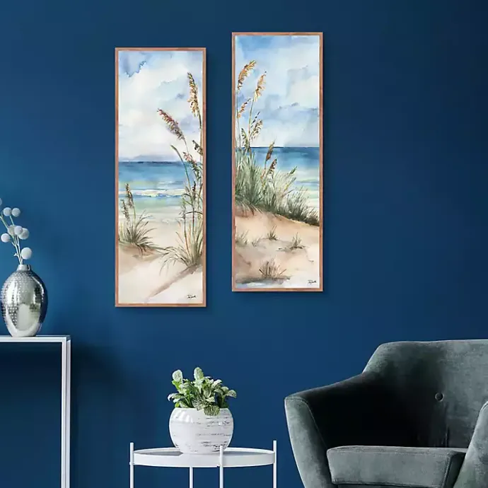 Clearance Kirklands Home Seaview Panel I & II 2-pc. Canvas Art Print Set Blue