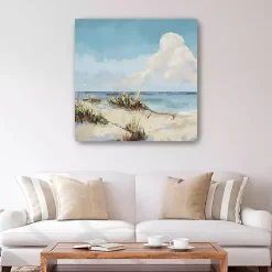 Best Kirklands Home Secret Sands Shoreline Canvas Art Print Blue