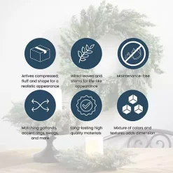 Outlet Kirklands Home Seeded Blade Eucalyptus Wreath, 25 in. Green