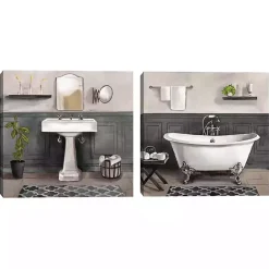 Outlet Kirklands Home Serene Bath 2-pc. Canvas Art Print Set