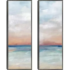 Outlet Kirklands Home Serene Scene Framed Canvas Art Prints, Set of 2 Blue