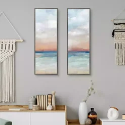 Outlet Kirklands Home Serene Scene Framed Canvas Art Prints, Set of 2 Blue