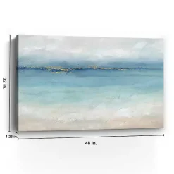Online Kirklands Home Serene Sea Landscape Giclee Canvas Art Print Blue