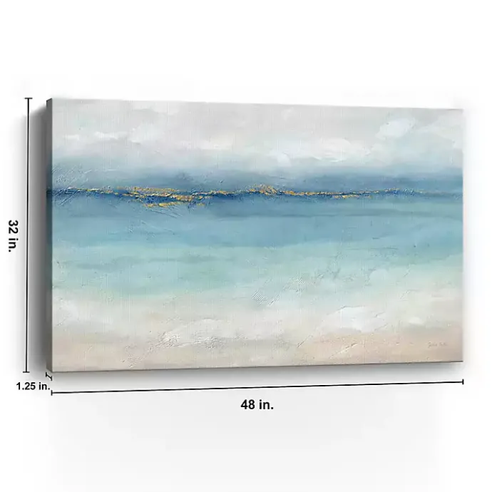 Online Kirklands Home Serene Sea Landscape Giclee Canvas Art Print Blue