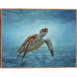 Outlet Kirklands Home Serene Sea Turtle Framed Canvas Art Print
