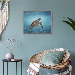 Outlet Kirklands Home Serene Sea Turtle Framed Canvas Art Print