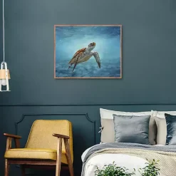 Outlet Kirklands Home Serene Sea Turtle Framed Canvas Art Print