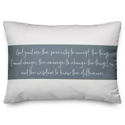 Best Kirklands Home Serenity Prayer Striped Pillow
