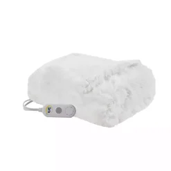 Best Kirklands Home Serta Shaggy Faux Fur Heated Throw White