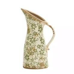 Hot Kirklands Home Shabby Chic Floral Scroll Pitcher Vase