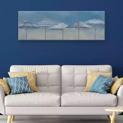 New Kirklands Home Shades of Summer Giclee Canvas Art Print Blue