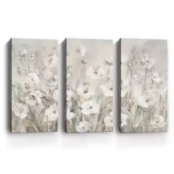 Discount Kirklands Home Shades Of White Canvas Art Prints, Set of 3