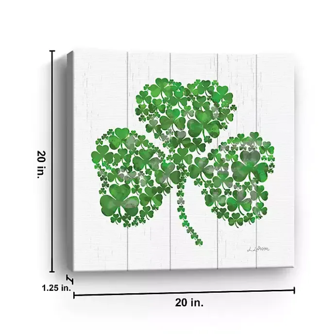 Online Kirklands Home Shamrock Mosaic Canvas Art Print