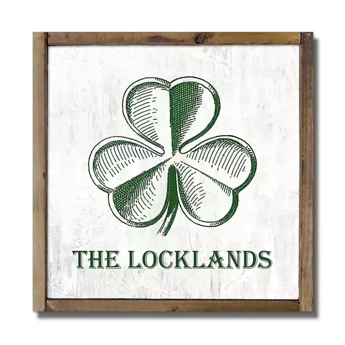 Best Kirklands Home Shamrock Personalized Framed Wall Plaque