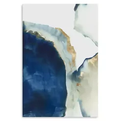 New Kirklands Home Shapes of Watercolor Canvas Art Print Blue