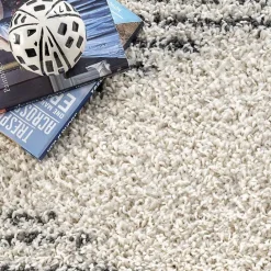 Sale Kirklands Home Shattered Diamonds Scarlette Area Rug, 7x10 Ivory