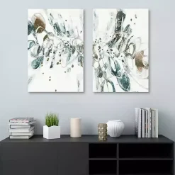 New Kirklands Home Shattered Glass Canvas Art Prints, Set of 2