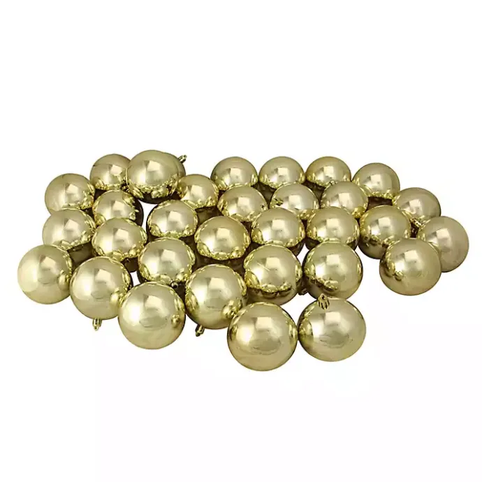 Best Kirklands Home Shatterproof Shiny 32-pc. Ornaments Gold