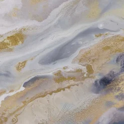 New Kirklands Home Shimmering Symphony Triptych Canvas Art, Set of 3 Blue