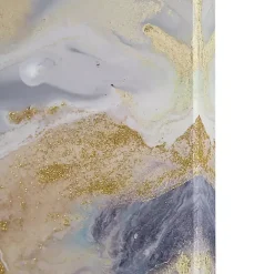 New Kirklands Home Shimmering Symphony Triptych Canvas Art, Set of 3 Blue