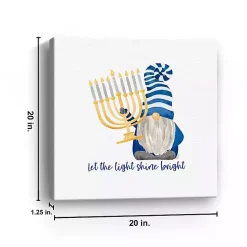 Sale Kirklands Home Shine Bright Menorah Gnome Canvas Art Print
