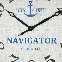 Hot Kirklands Home Ship Wheel Wood and Rope Wall Clock