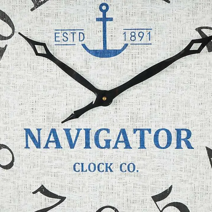 Hot Kirklands Home Ship Wheel Wood and Rope Wall Clock