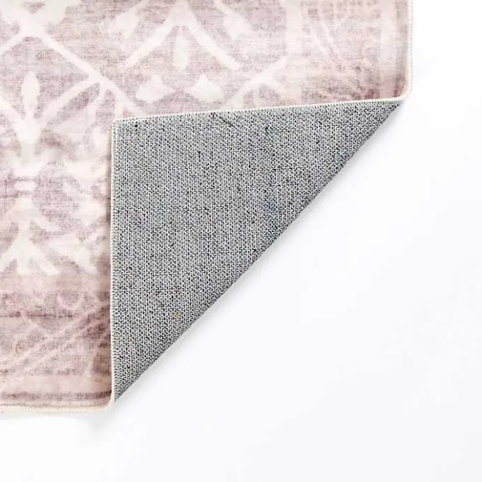 Best Kirklands Home Shiva Red Botanical Washable Runner, 2x7