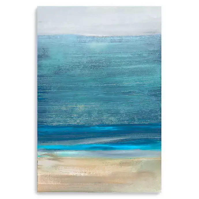 Kirklands Home Shoreline Brushstrokes Canvas Art Print, 32x48 in.