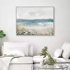 Outlet Kirklands Home Shoreline Splendor Framed Canvas Art Print Blue