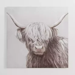 Hot Kirklands Home Shy Highland Cow Canvas Art Print