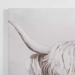 Hot Kirklands Home Shy Highland Cow Canvas Art Print