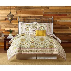 Online Kirklands Home Shyla Yellow Vinework King 5-pc. Comforter Set