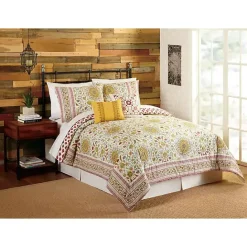 Hot Kirklands Home Shyla Yellow Vinework Queen 5-pc. Comforter Set