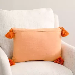 Online Kirklands Home Sienna Medallion Beckford Lumbar Pillow Orange