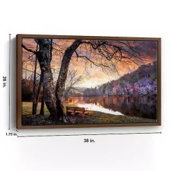 Online Kirklands Home Silence of Sunset Framed Canvas Art Print