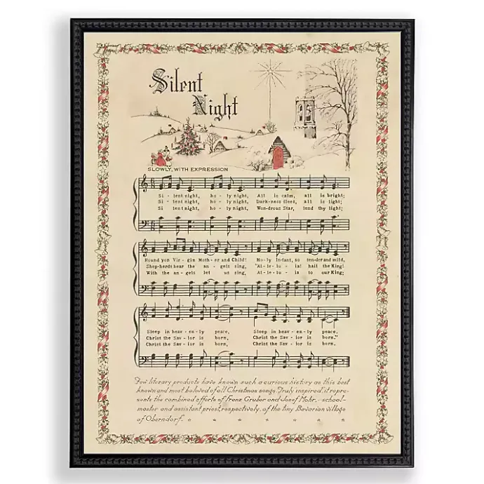 Sale Kirklands Home Silent Night Christmas Hymn Wall Plaque