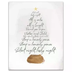 Sale Kirklands Home Silent Night Tree Canvas Art Print